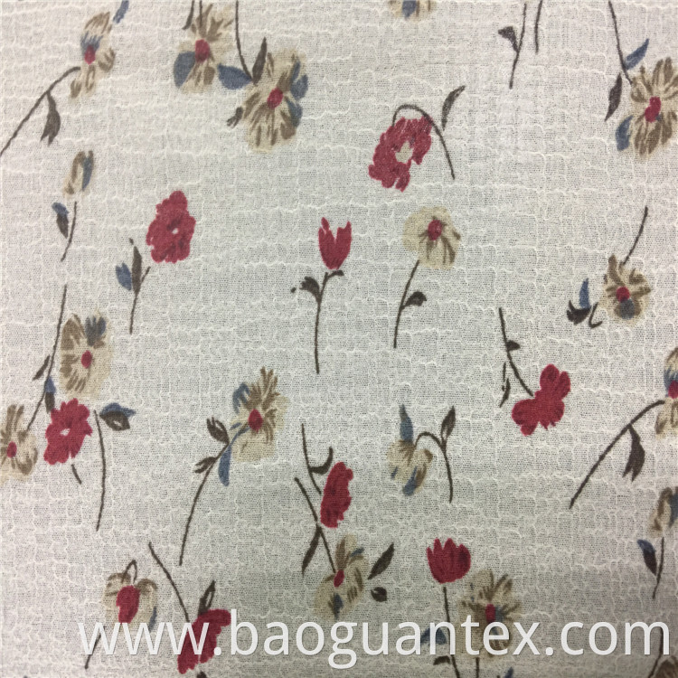 Floral Pattern Chiffon Fabric